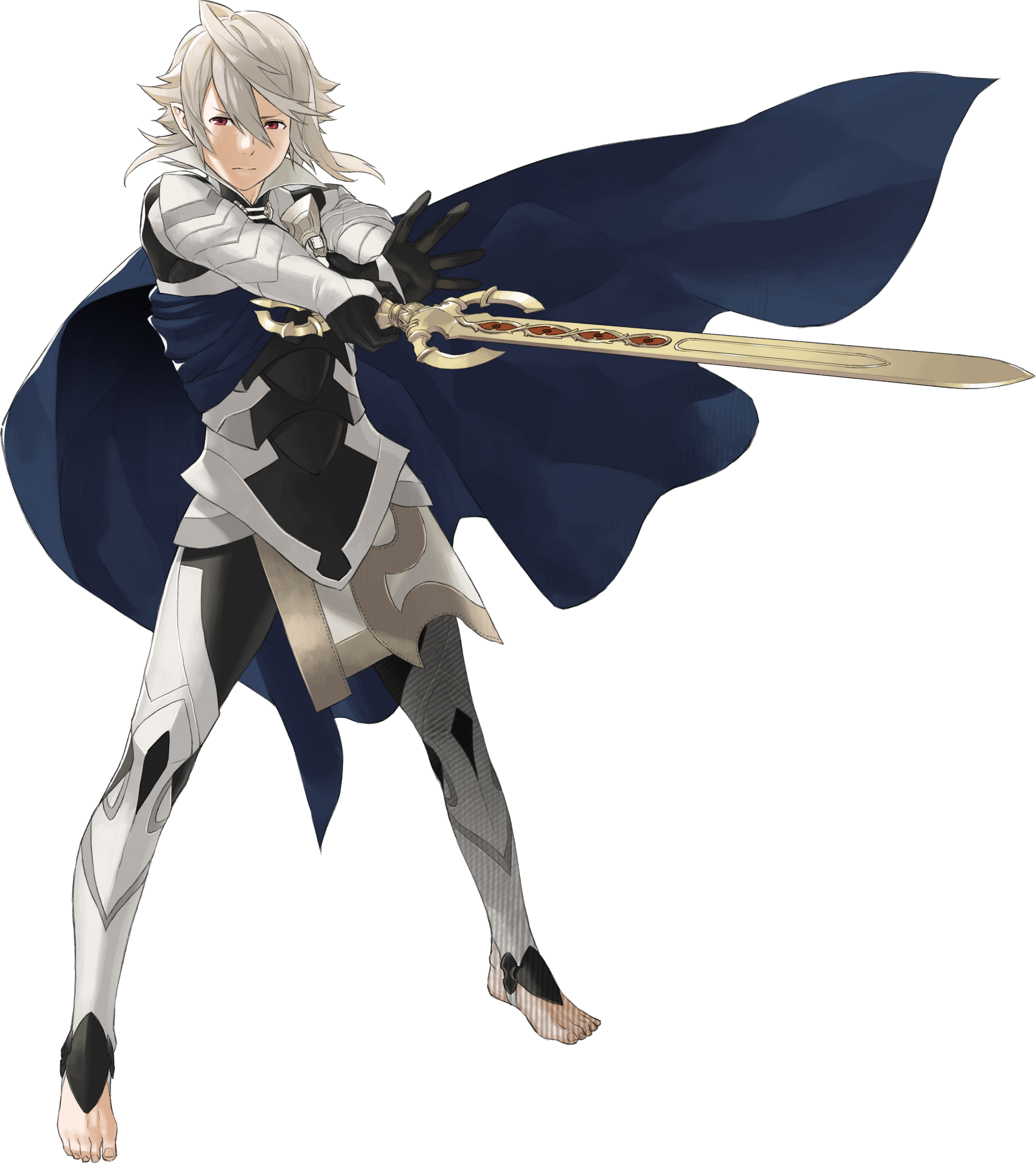 The Customisable Protagonist In This Game Is Referred - Fire Emblem Fates Birthright [3ds Game] (3118x3500), Png Download