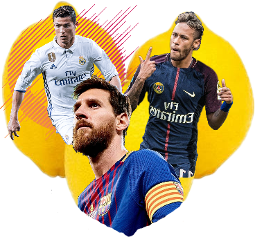 @konnymadeinarg @picsart @badvau Messi Neymar Ronaldo - Messi Ronaldo Neymar Png (368x343), Png Download