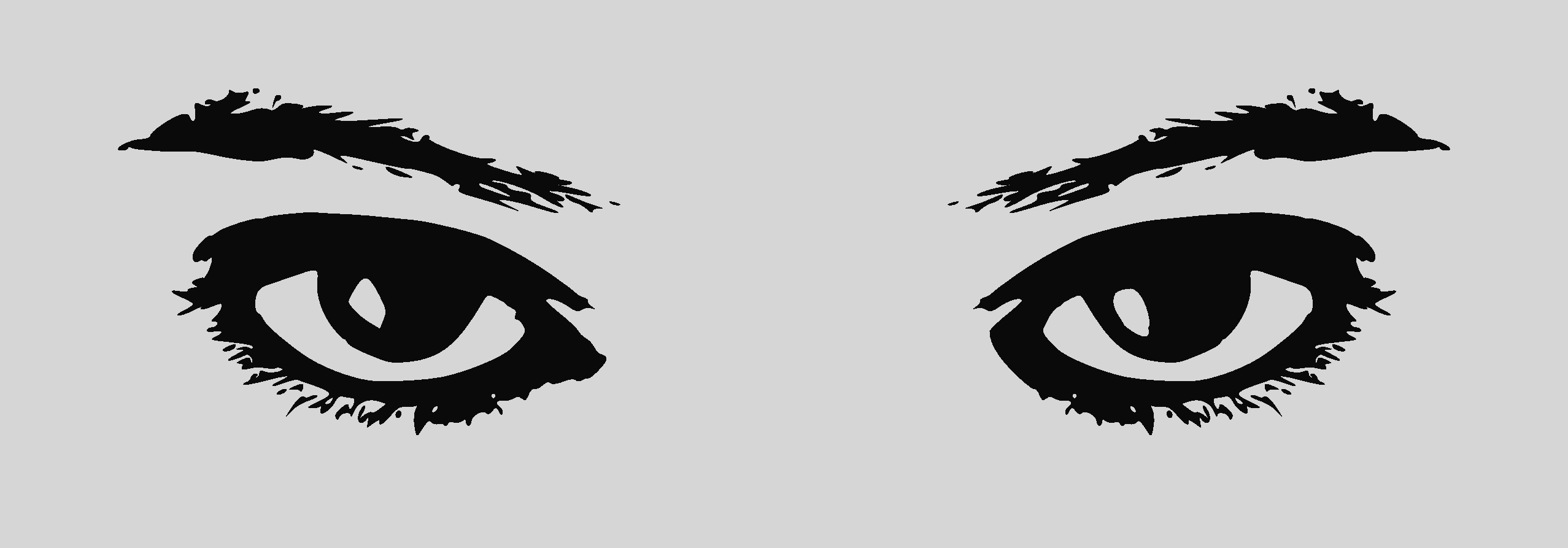 Eyes Clip Art (2555x893), Png Download