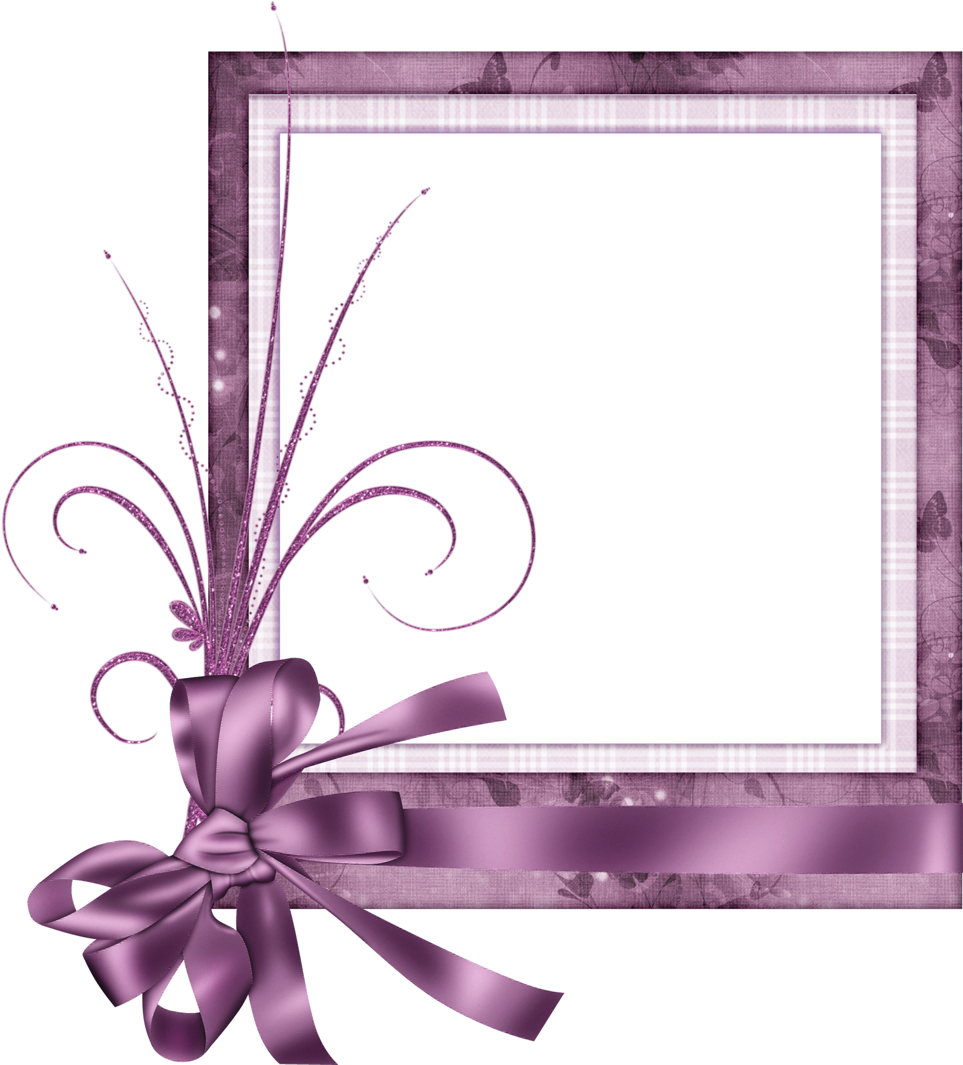 Cute Purple Border Design (2000x2165), Png Download