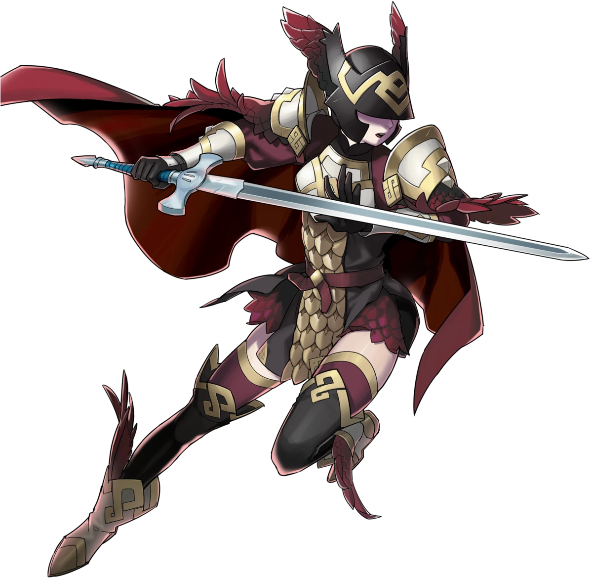 Sword Dragon - Fire Emblem Heroes Lance Dragon (340x388), Png Download