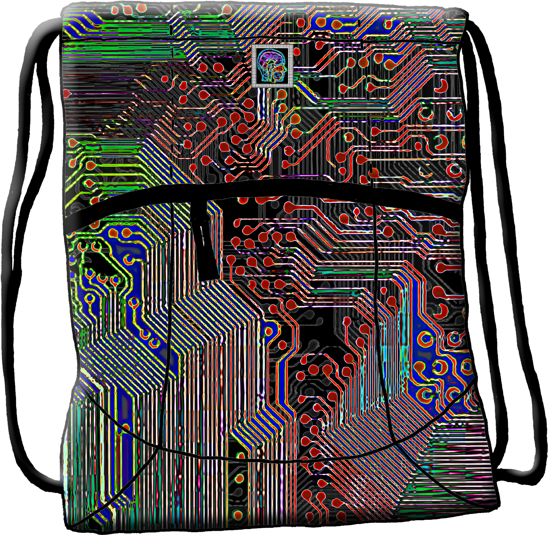 "pcb" (printed Circuit Board) On Adidas Sportsack - Shoulder Bag (1786x1800), Png Download