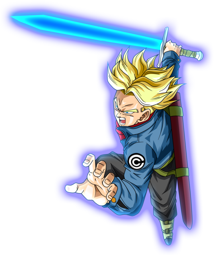 Trunks Spirit Sword By Alphagreywind On Deviantart - Dragon Ball Super Trunks Spirit Sword (889x898), Png Download