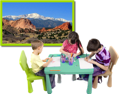 Colorado Springs Daycare & Preschool - Garden Of The Gods (554x415), Png Download