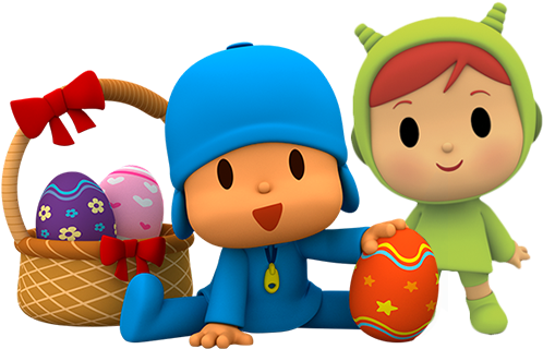 Easter - Ovo De Pascoa Do Pocoyo (500x400), Png Download