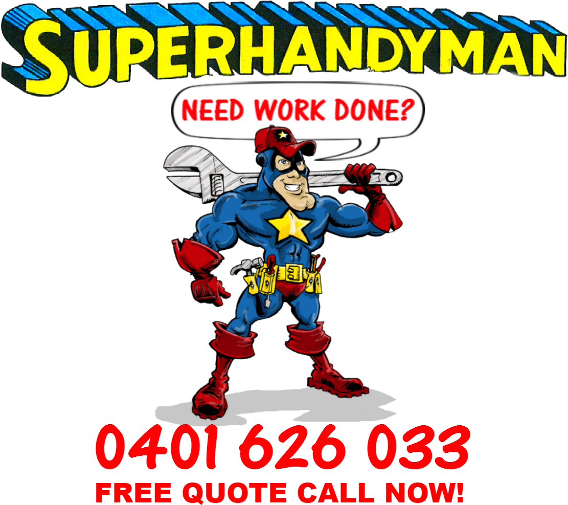 Super Handyman Tm - Superhero Handyman (1119x1013), Png Download