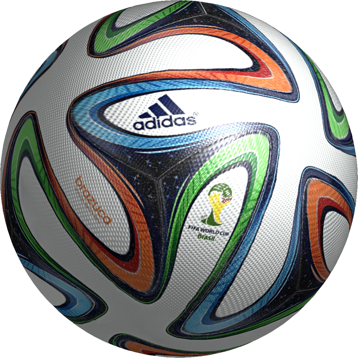 Adidas Brazuca Official Match Ball White Blue (1139x1139), Png Download