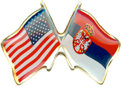 Serbia And Usa Flag Pin - Coin Purse (520x416), Png Download