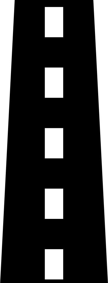 Straight Road - - Straight Road Art Png (374x980), Png Download