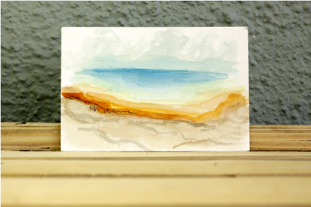 Watercolor Art New Orleans Art New Orleans Artist Yellowstone - Watercolor Paint (540x360), Png Download