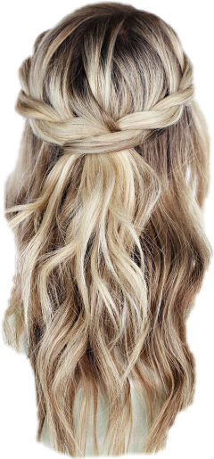 Photography Freetoedit - Coafura Half Up Half Down Hairstyles (240x515), Png Download