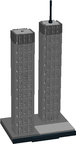 World Trade Center Twin Towers - Skyscraper (1024x621), Png Download