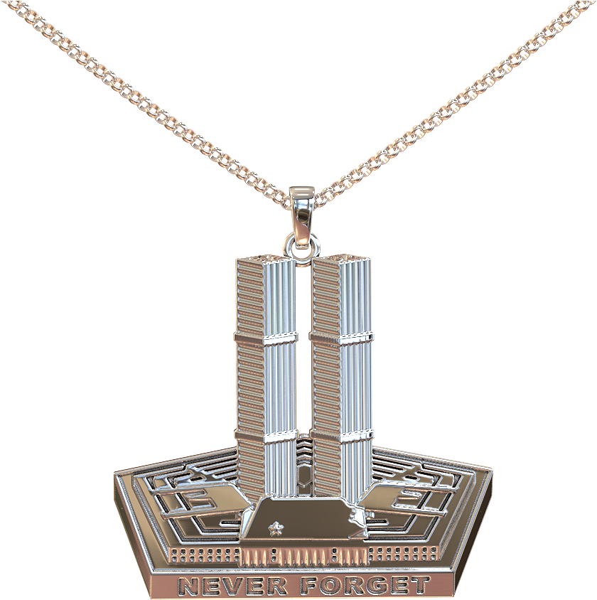 We Will Never Forget - Twin Tower Pendant (1000x1000), Png Download