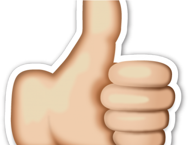 Hand Emoji Clipart Thumbs Up - Emoji De Una Mano (640x480), Png Download