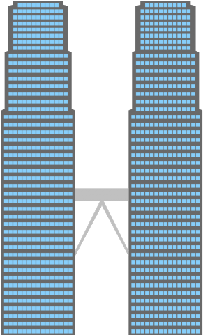 Twin Towers Clipart - Petronas Towers (640x480), Png Download