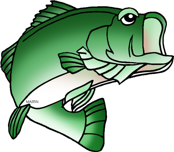 United States Clip Art By Phillip Martin, Tennessee - Fresh Water Fish Clipart (648x571), Png Download