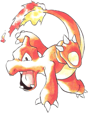 Old-charmeleon - Ken Sugimori Charmeleon (399x399), Png Download