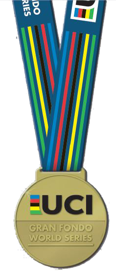 Also, 1st Place Age Group Winners Will Receive A Uci - Uci Gran Fondo Medal (237x554), Png Download