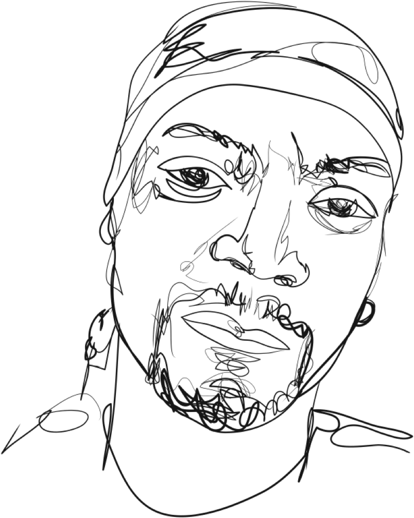Snoop Dogg - Snoop Dog Simple Drawing (1080x1510), Png Download