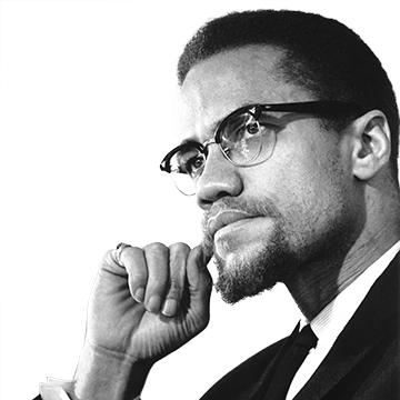 Malcolm X - Henri Cartier Bresson Malcolm X (360x360), Png Download