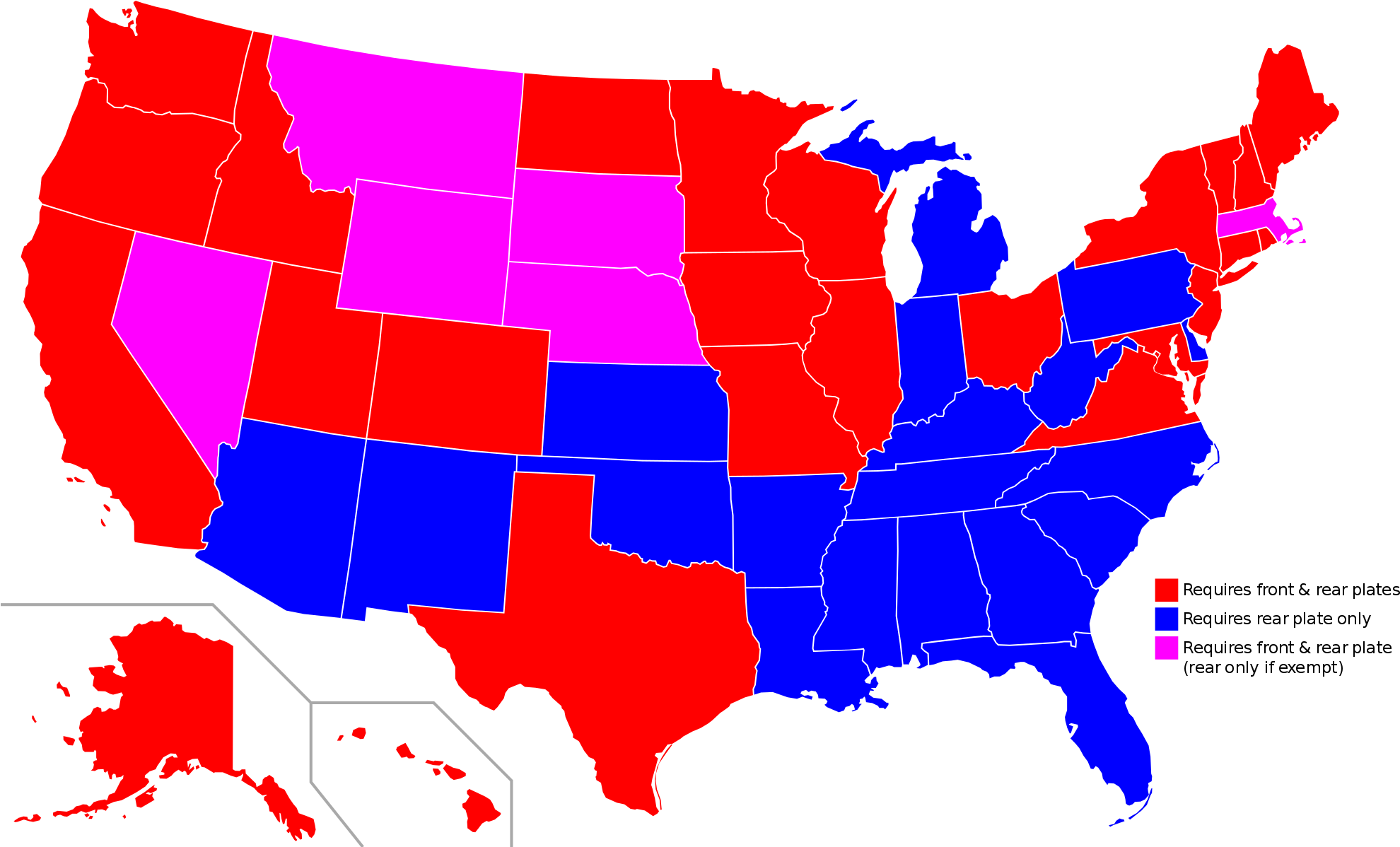 License Plate Laws In The United States - States That Allow Corporal Punishment In Schools 2018 (1280x775), Png Download