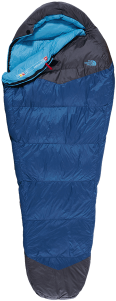 The North Face U Blue Kazoo På - North Face Blue Kazoo Camp Sleeping Bag Long Blue (560x600), Png Download
