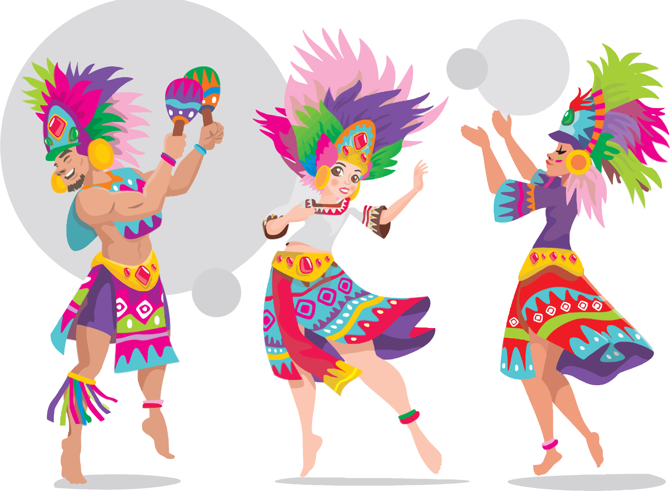 This Free Icons Png Design Of Sinulog Dancers (2272x1666), Png Download