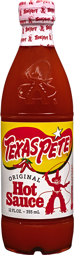 Hot Sauce, The Original, By Texas Pete - Texas Pete (370x971), Png Download