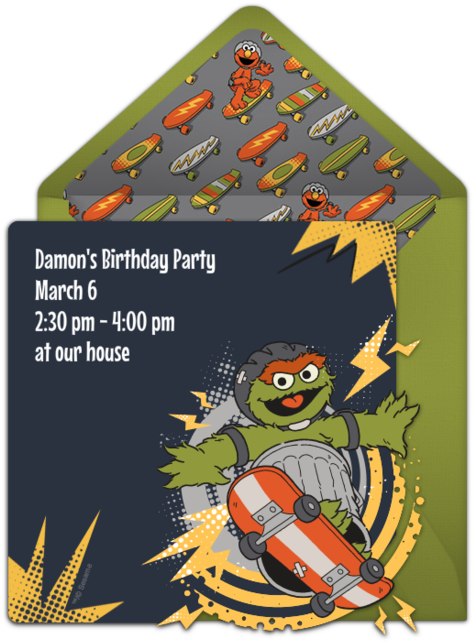 Oscar The Grouch Comic Online Invitation - Oscar The Grouch (650x650), Png Download