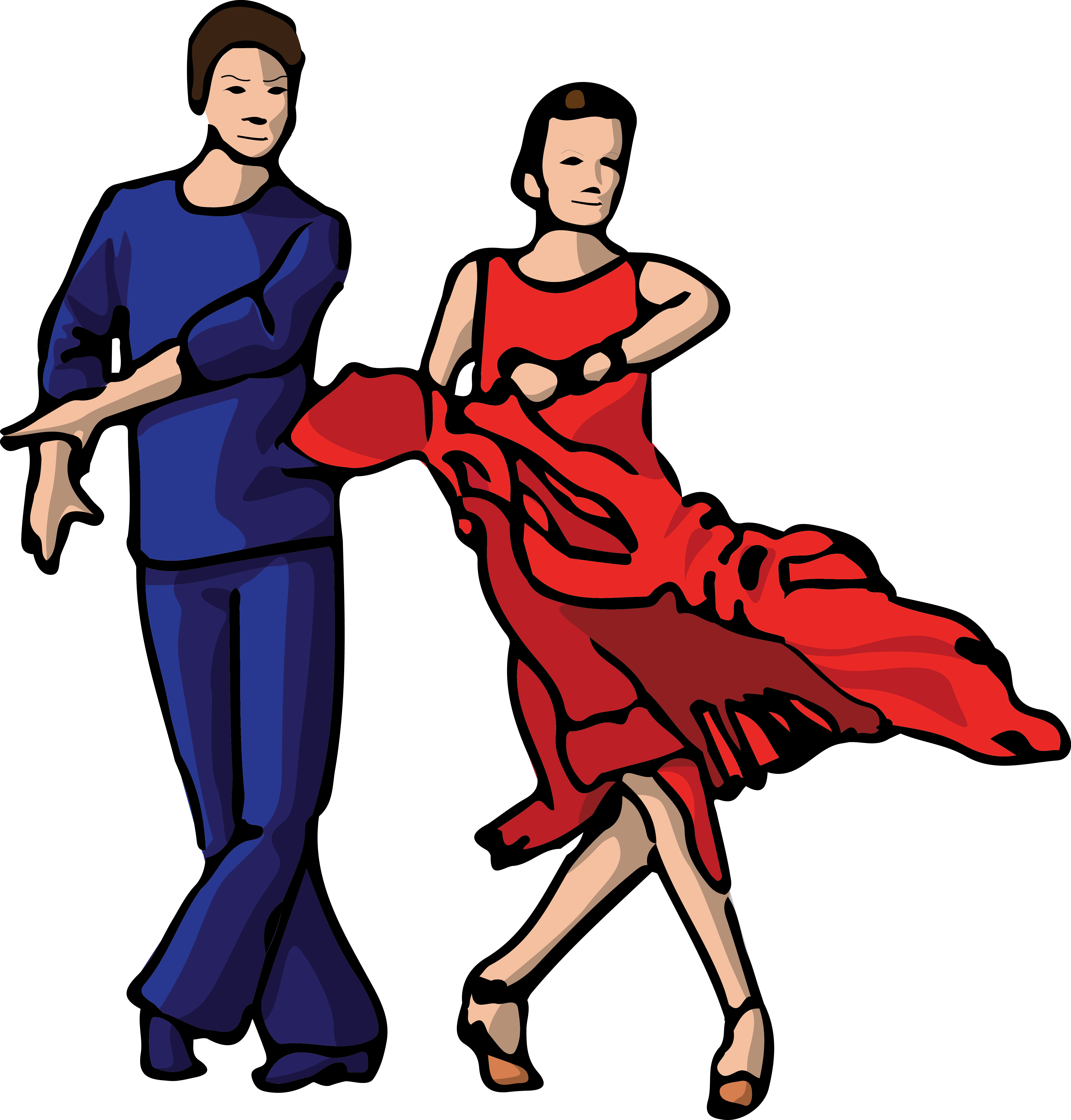 Latino Dancers - Bailando Ballet En Pareja Folklorico (4692x4905), Png Download