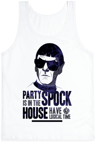 Party Spock Tank Top - T-shirt (484x484), Png Download