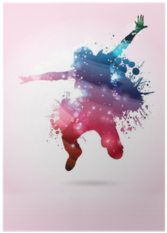 Ballerino, Ballerina Con Macchie Di Colore Poster • - Subang Jaya Municipal Council (400x400), Png Download