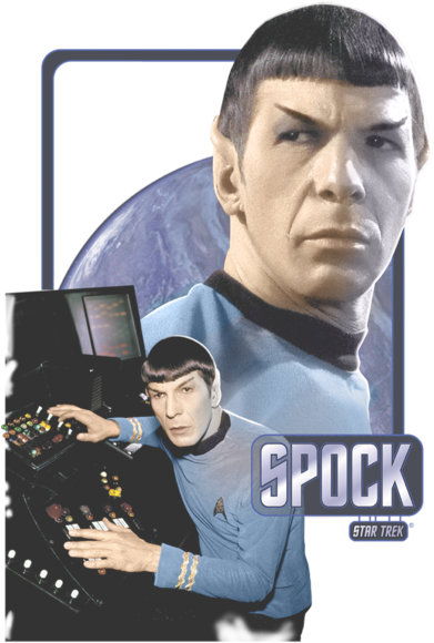 Star Trek Spock Kid's T-shirt - Youth: Star Trek-spock (400x580), Png Download
