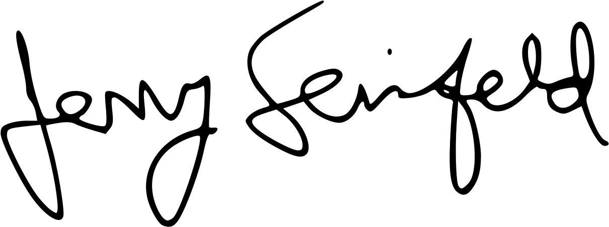 File - Seinfeldsignature - Svg - Jerry Seinfeld Signature Png (1280x507), Png Download