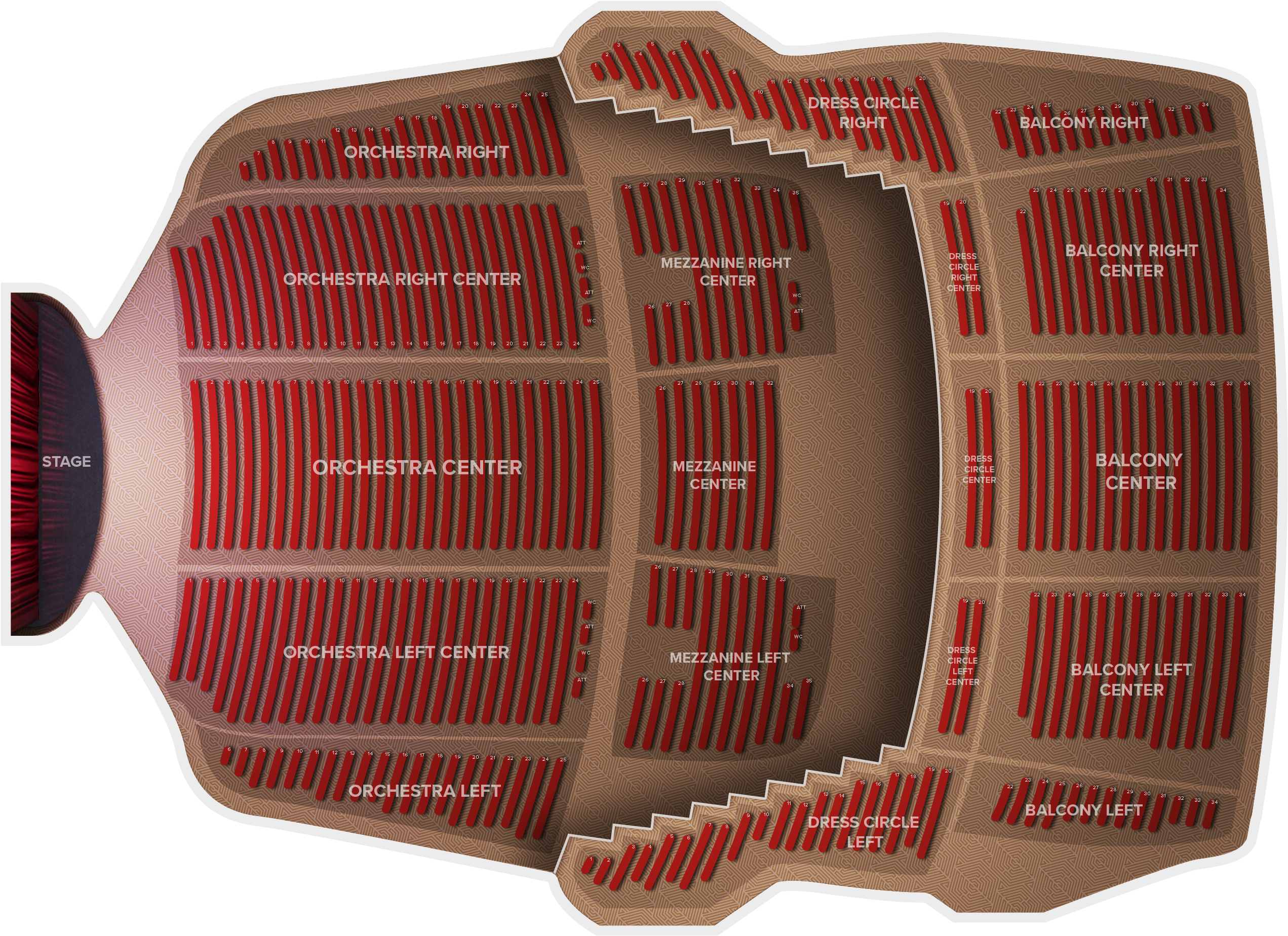 Jerry Seinfeld At Queen Elizabeth Theatre Oct - Queen Elizabeth Theatre Seating Chart Lc (2560x1936), Png Download