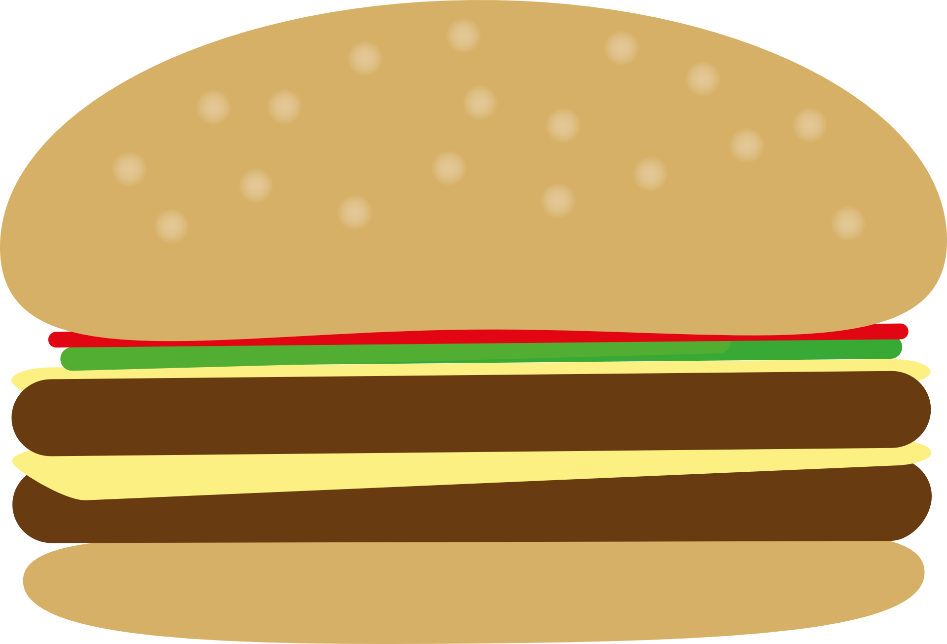 Hamburger Fast Food Hot Dog French Fries Junk Food - Burger Bbq Clipart Png (1920x1305), Png Download
