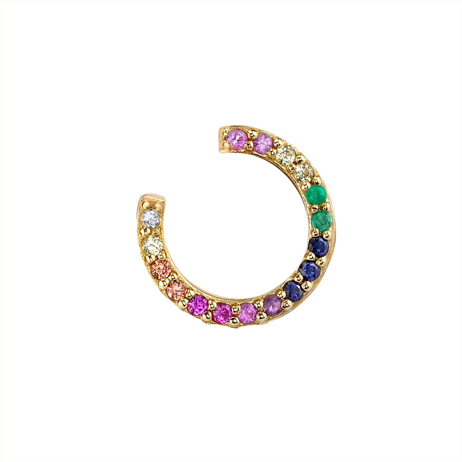 Rainbow Open Hoop Earring - Photograph (1800x1800), Png Download