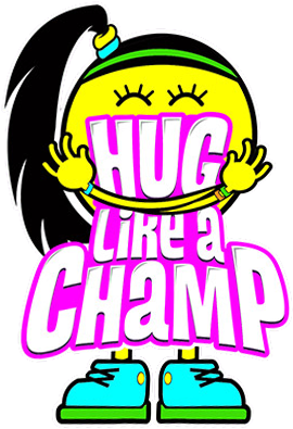 Bayley Hug Like A Champ Logo (297x423), Png Download