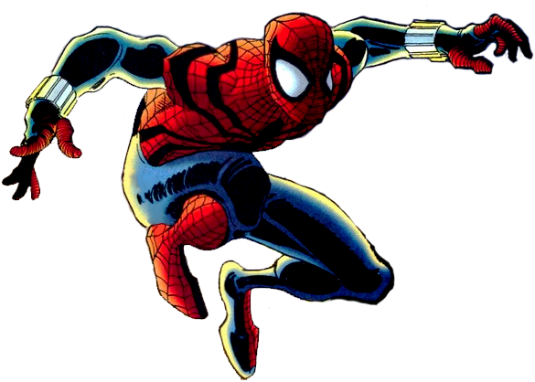 Ben's Costume Was Awesome - Ben Reilly Spider Man Suit (585x418), Png Download