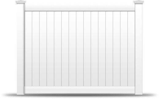 Solid Tongue And Groove - Lattice Top Small Pvc Fence (522x377), Png Download