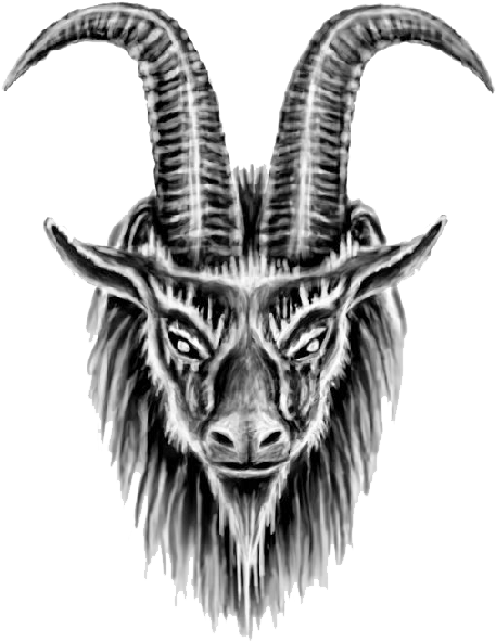 Goat Head Tattoo Designs (467x600), Png Download