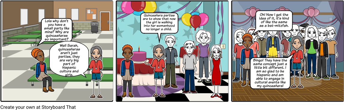 Quinceañeras - Cartoon (1164x385), Png Download