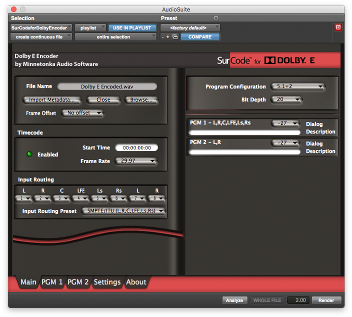 Minnetonka Surcode For Dolby E Encoder (surcode Dolby (2000x650), Png Download