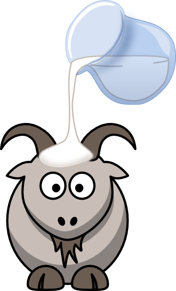 Goats Head Clipart Dairy Goat - Cartoon Goat (360x596), Png Download
