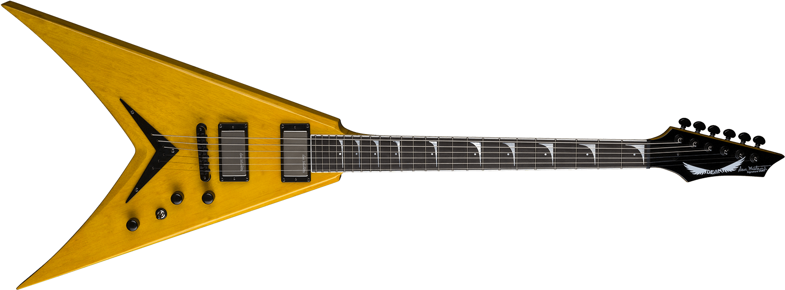 Good Luck - Dean Guitars Zero Dave Mustaine Dystopia (1600x626), Png Download