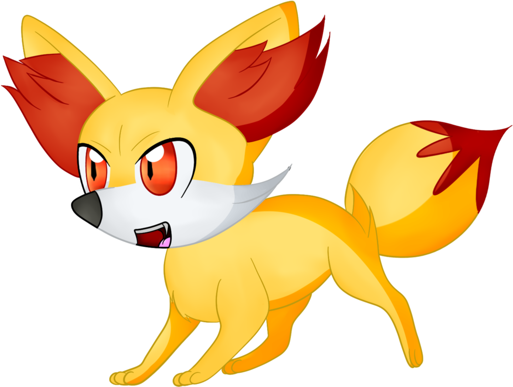 Fa Pokemon By The Laughing Mist On - Fennekin (1053x758), Png Download