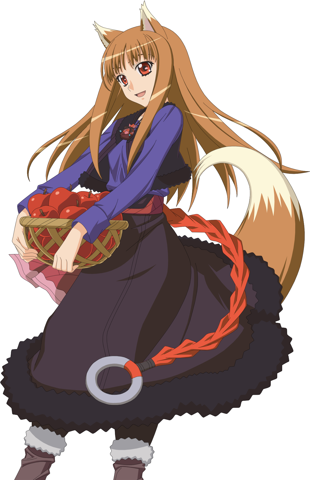 0 1521079991741 Holo - Holo Spice And Wolf Transparent (1332x1914), Png Download