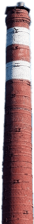 Brick Industrial Chimney - Brick (350x524), Png Download