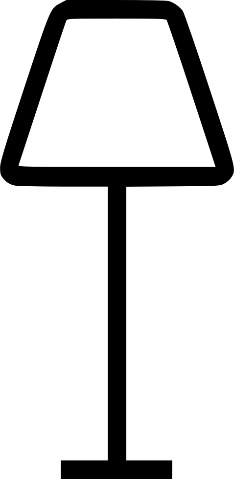 Floor Lamp - - Floor Lamp Free Icons (478x980), Png Download