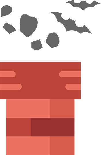 Chimney - Bat (350x538), Png Download
